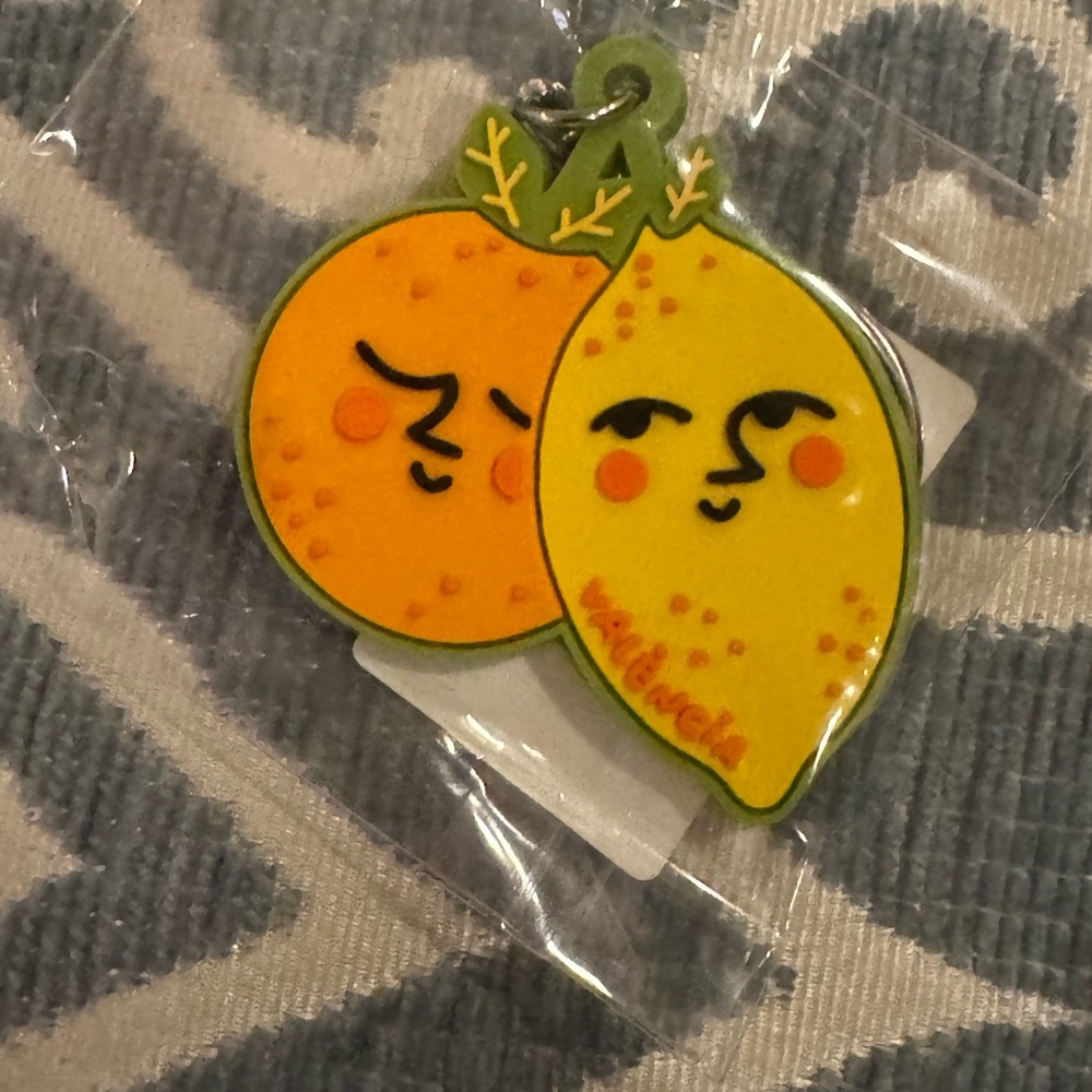 Cute Orange and Yellow Fruit Keychain